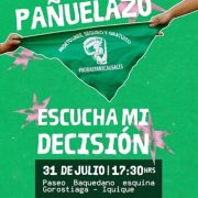 «Escucha mi decisión»: Mujeres y disidencias de Tarapacá. convocan a pañuelazo, para defender los derechos conquistados.