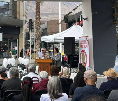 Emotivo acto de memoria, al conmemorarse el Día Internacional del Detenido Desaparecido, organizado por la AFEPI.