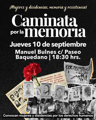 Mujeres y disidencias realizarán camina por la Memoria que recorrerá el Paseo Baquedano en honor a víctimas y sobrevivientes